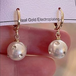 Gold plated earrings